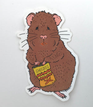 Snacking Hamster Sticker